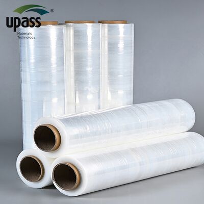 50m LLDPE Food Grade Soft Moisture Proof Stretch Film Roll with Casting Processing